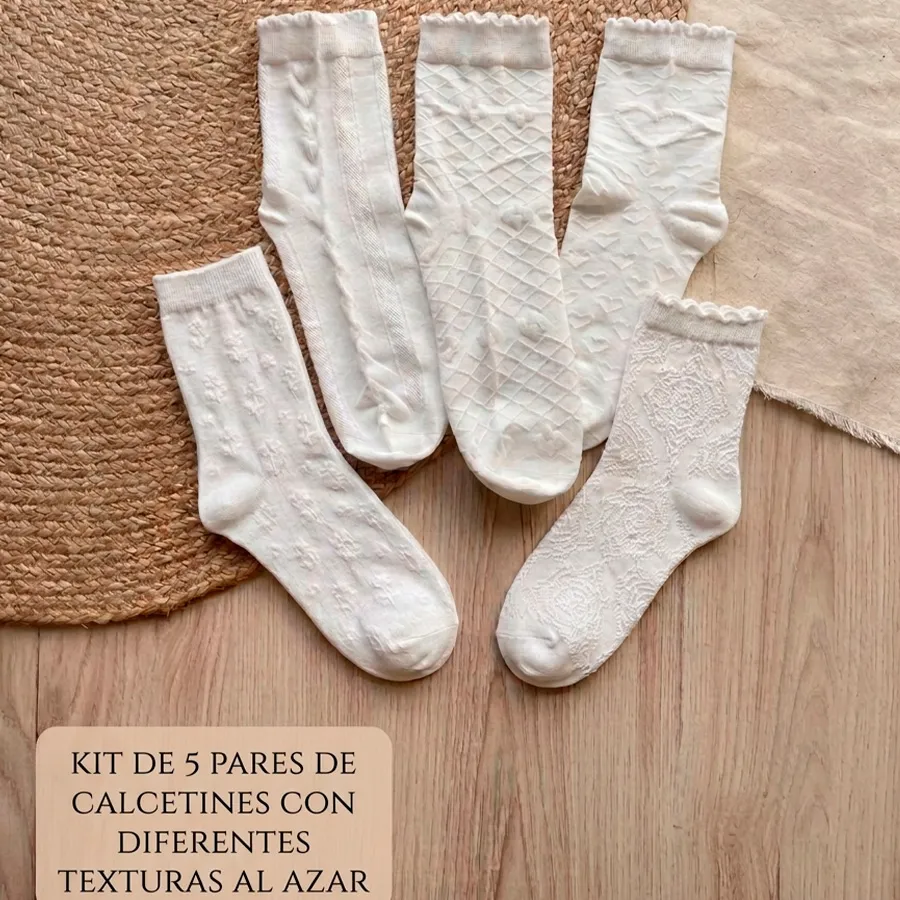 BE2016 KIT DE 5 PARES DE CALCETINES 10202